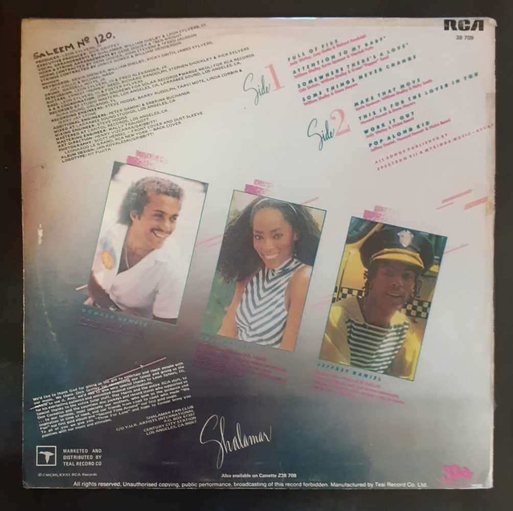 Shalamar - Three For Love LP Vinyl Record