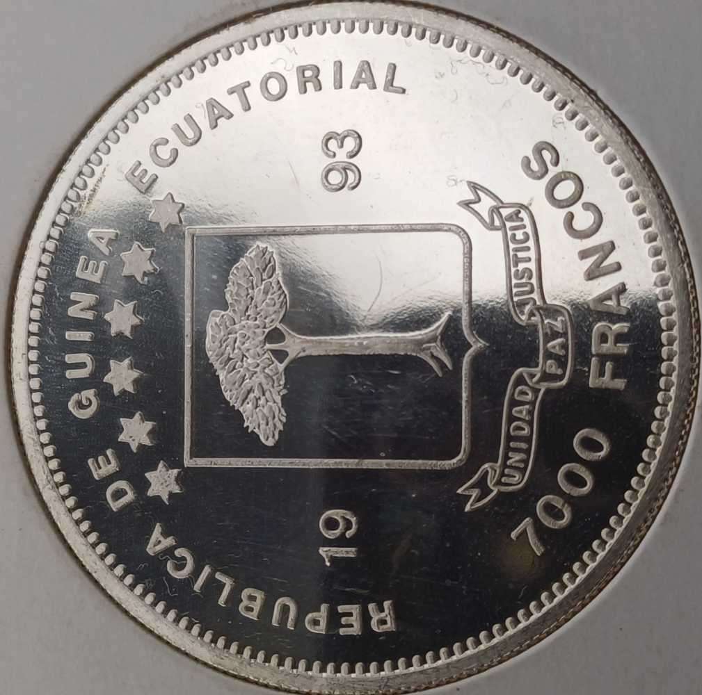 3x10Gram .999 Silver 1993 Elephant 7000 Francos Coins bid per coin