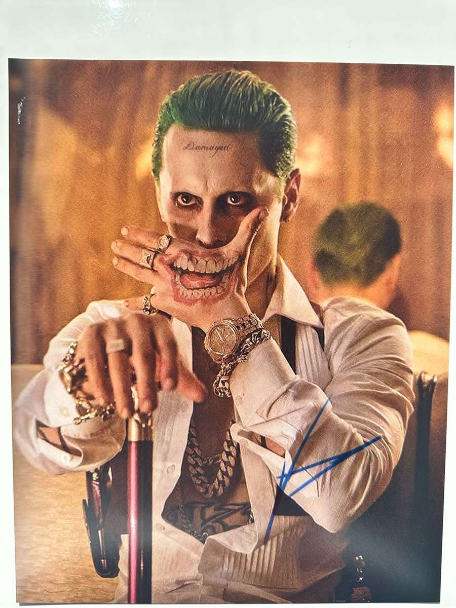 JARED LETO "JOKER" -  AUTHENTIC AUTOGRAPH - 100% ORIGINAL - WITH COA