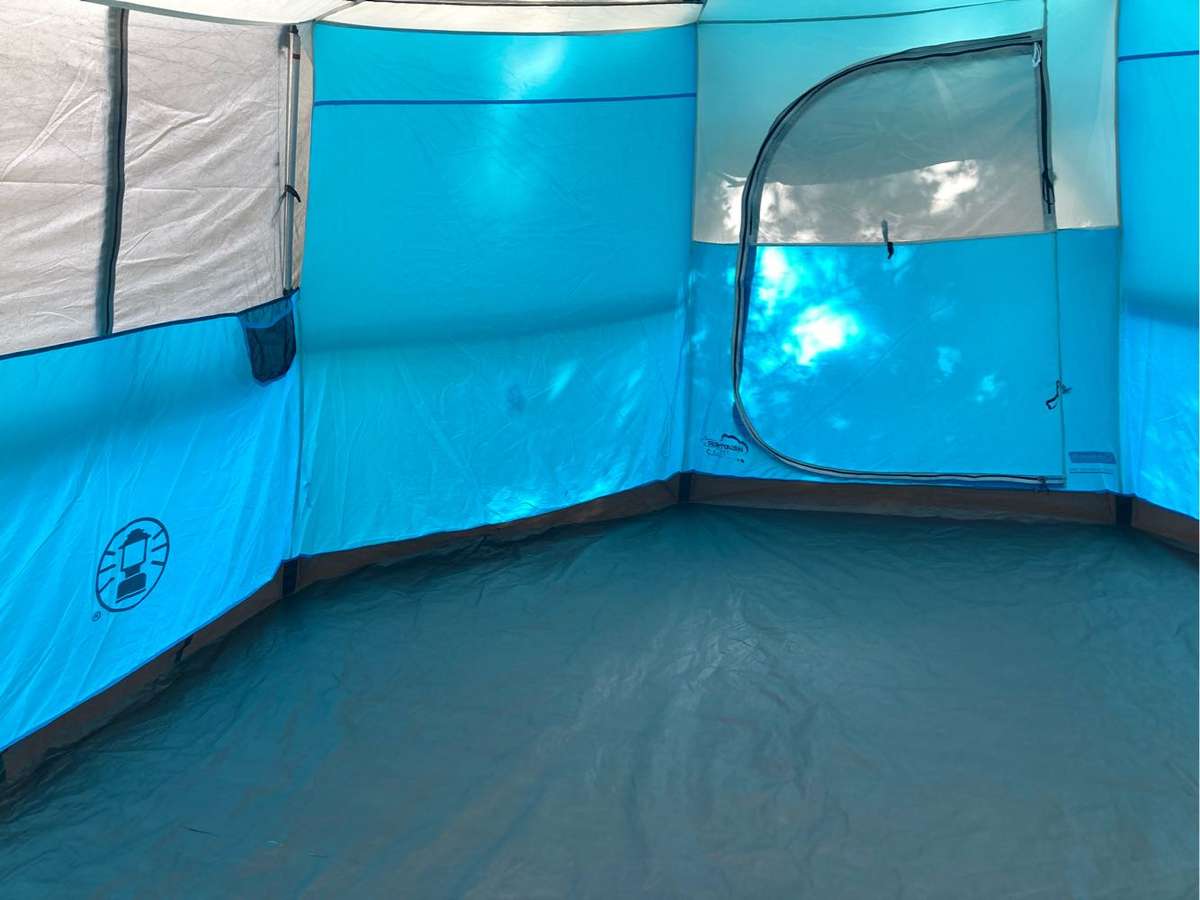 Coleman Octagon 98 Tent with half flysheet