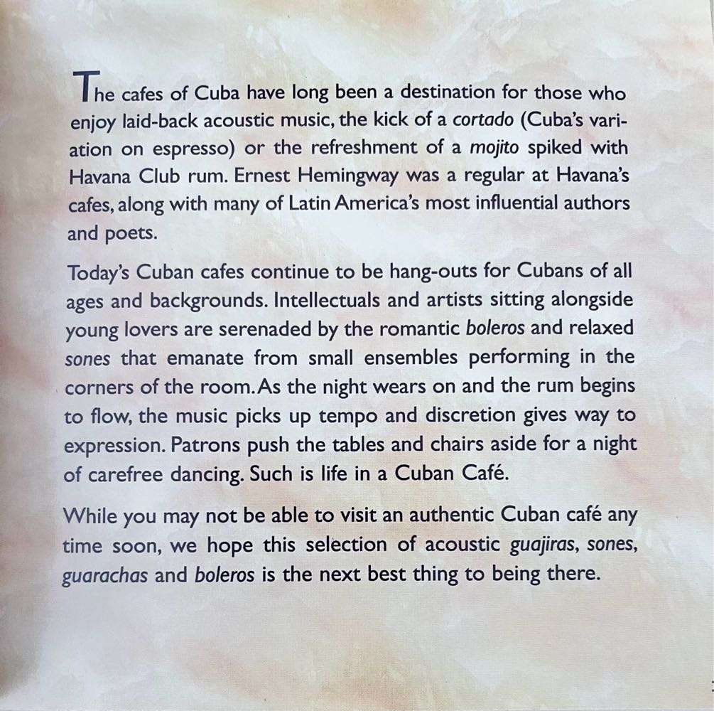 Putumayo Presents Café Cubano (PUT 278-2)