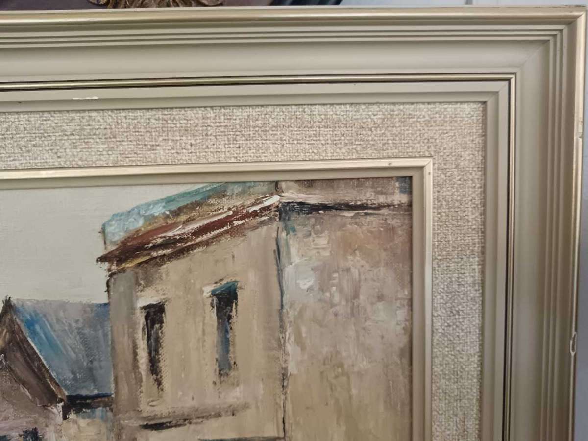 District 6 Painting by Well Known SA Mare Bruwer