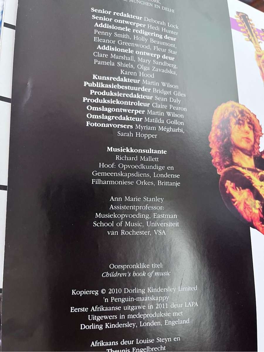 My groot boek oor musiek - includes CD with example tracks