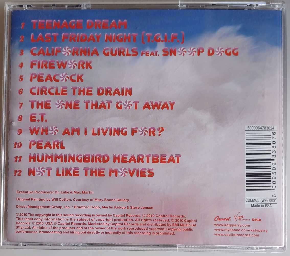 Katy Perry - Teenage dream cd