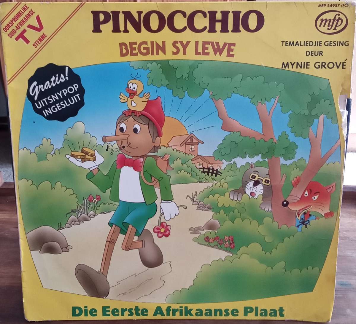 PINOCCHIO BEGIN SY LEWE - MYNIE GROVE LP VINYL RECORD AFRIKAANS