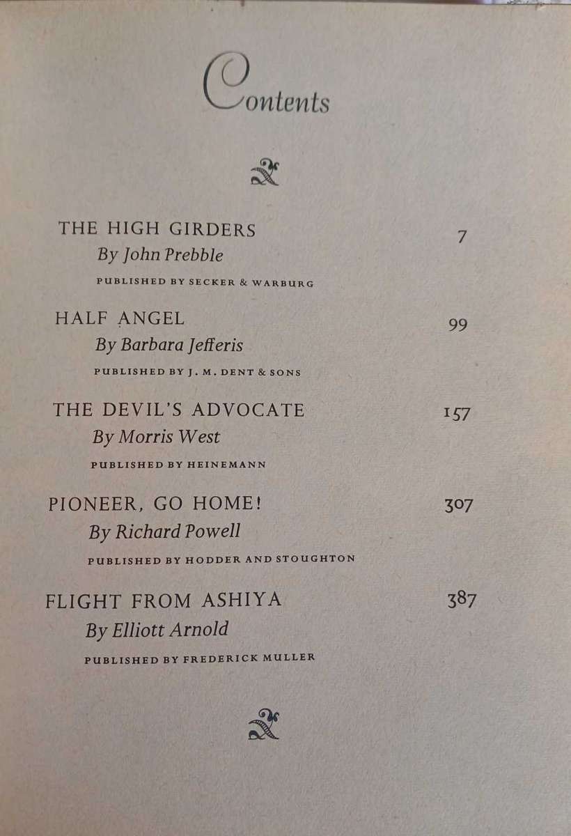 Reader`s digest condensed book: The high girders, Half angel, The devil`s advocate
