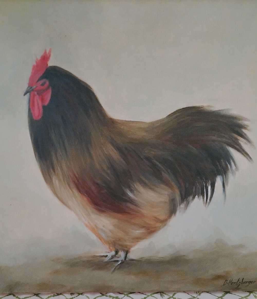 Painting of a Chicken by B. Hertzberger