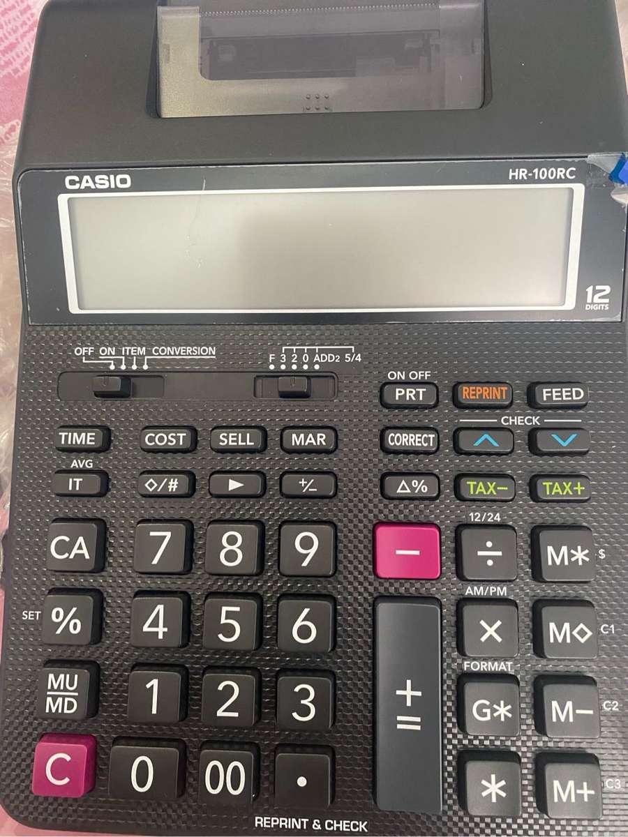 CASIO HR-100RC Compact Printing Calculator