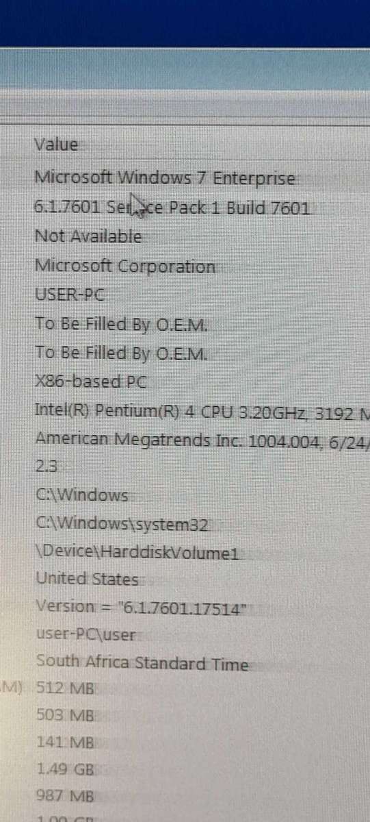 Pentium 4 Asus windows 7 pc