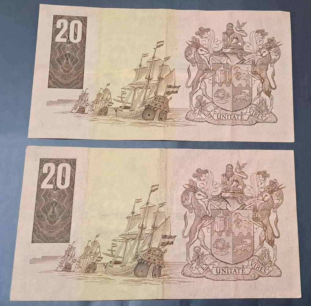 1984 Twenty Rand Replacements, GPC de Kock, third issue replacement banknotes