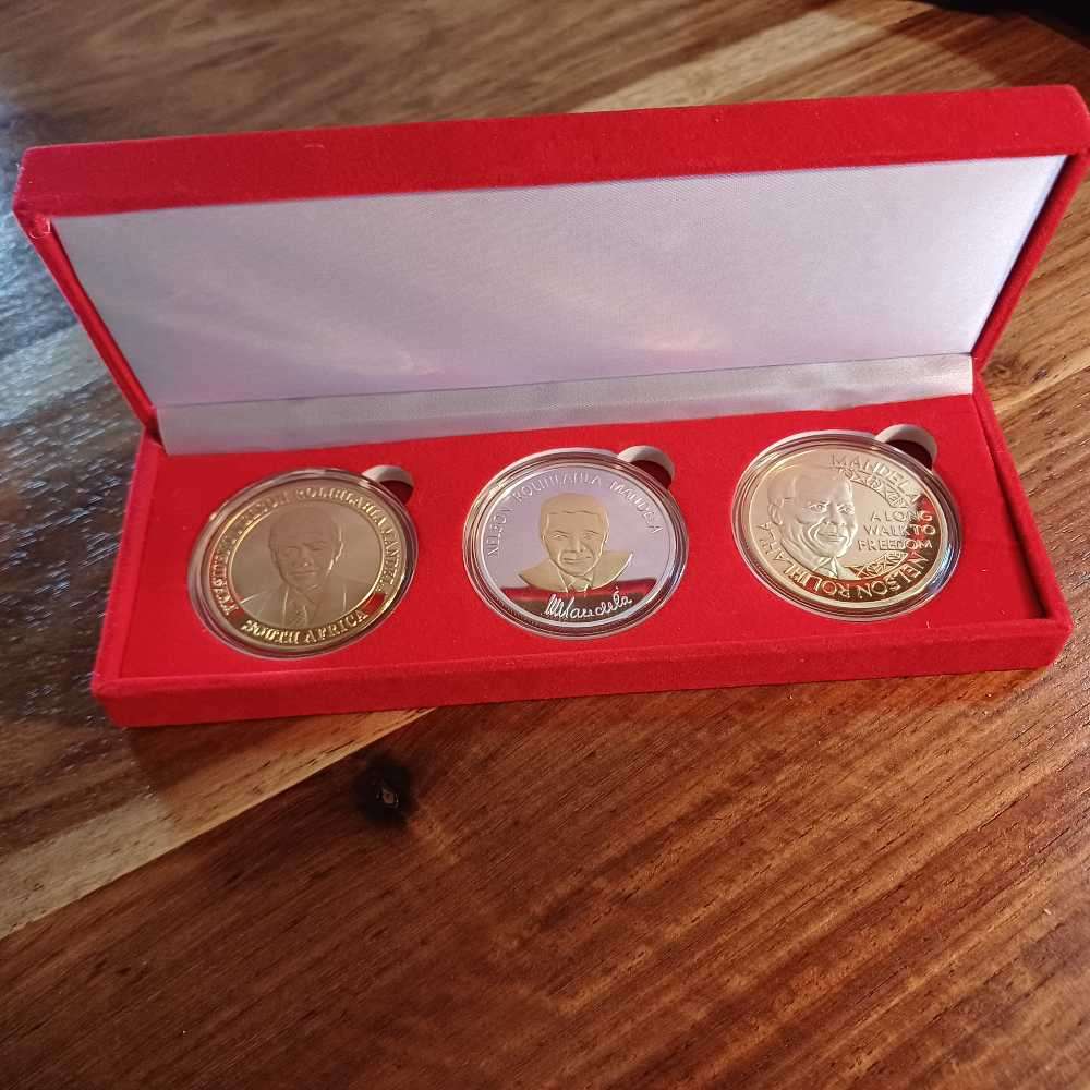 Mandela Coin Set (Gold & Silver Plated)