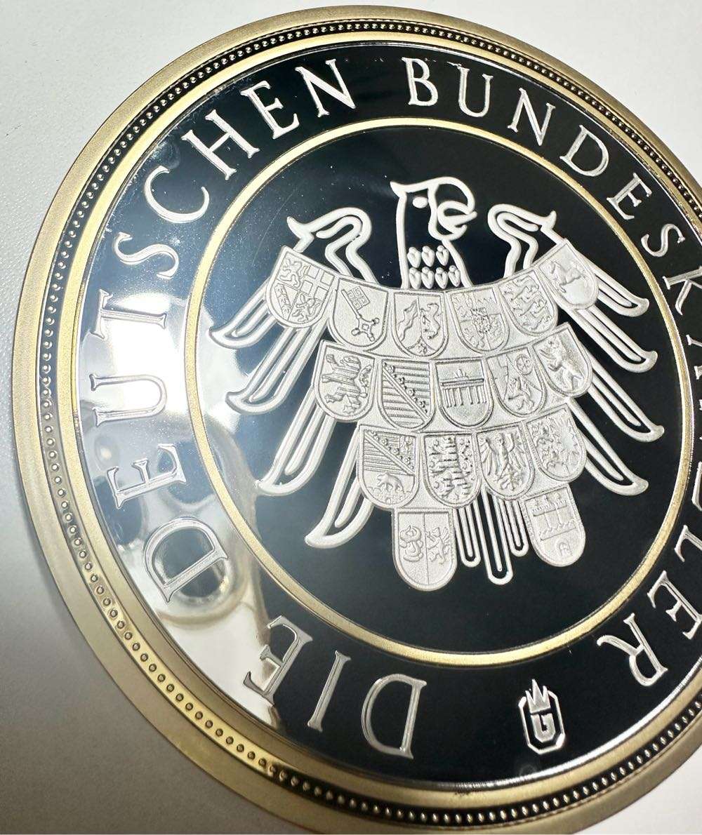HUGE 376GR. XXL GIANT 100MM MEDAL - GERMAN CHANCELLOR -  SEALED WITH CERTIFICATE