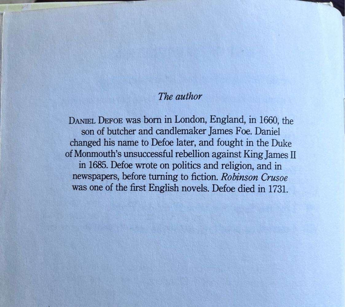 Robinson Crusoe - Daniel Defoe - unabridged (1990)