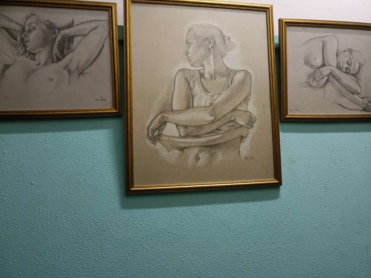 Francine Von Hove pencil sketches