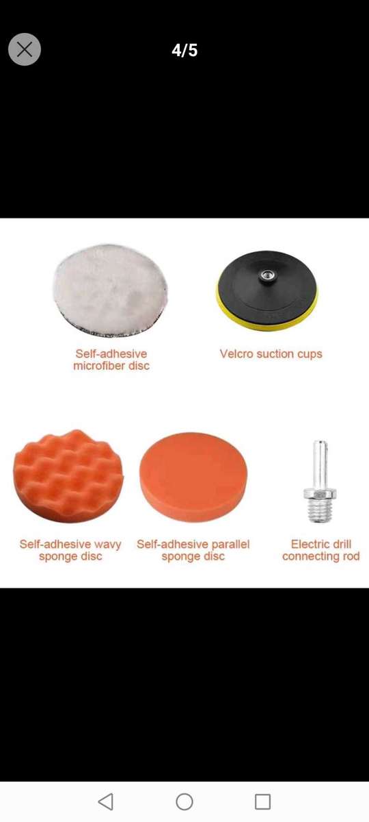 11pcs 3-inch Car Polishing Kit, Sponge Disc Set