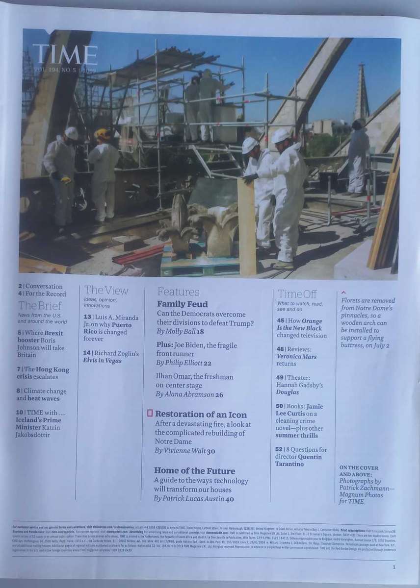 Time magazine August 5, 2019