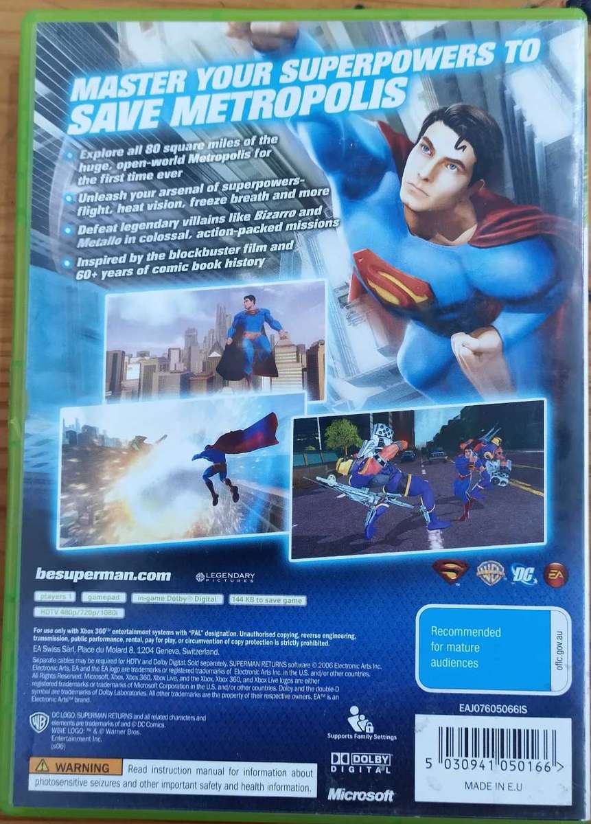 Superman Returns for Xbox 360 (PAL)