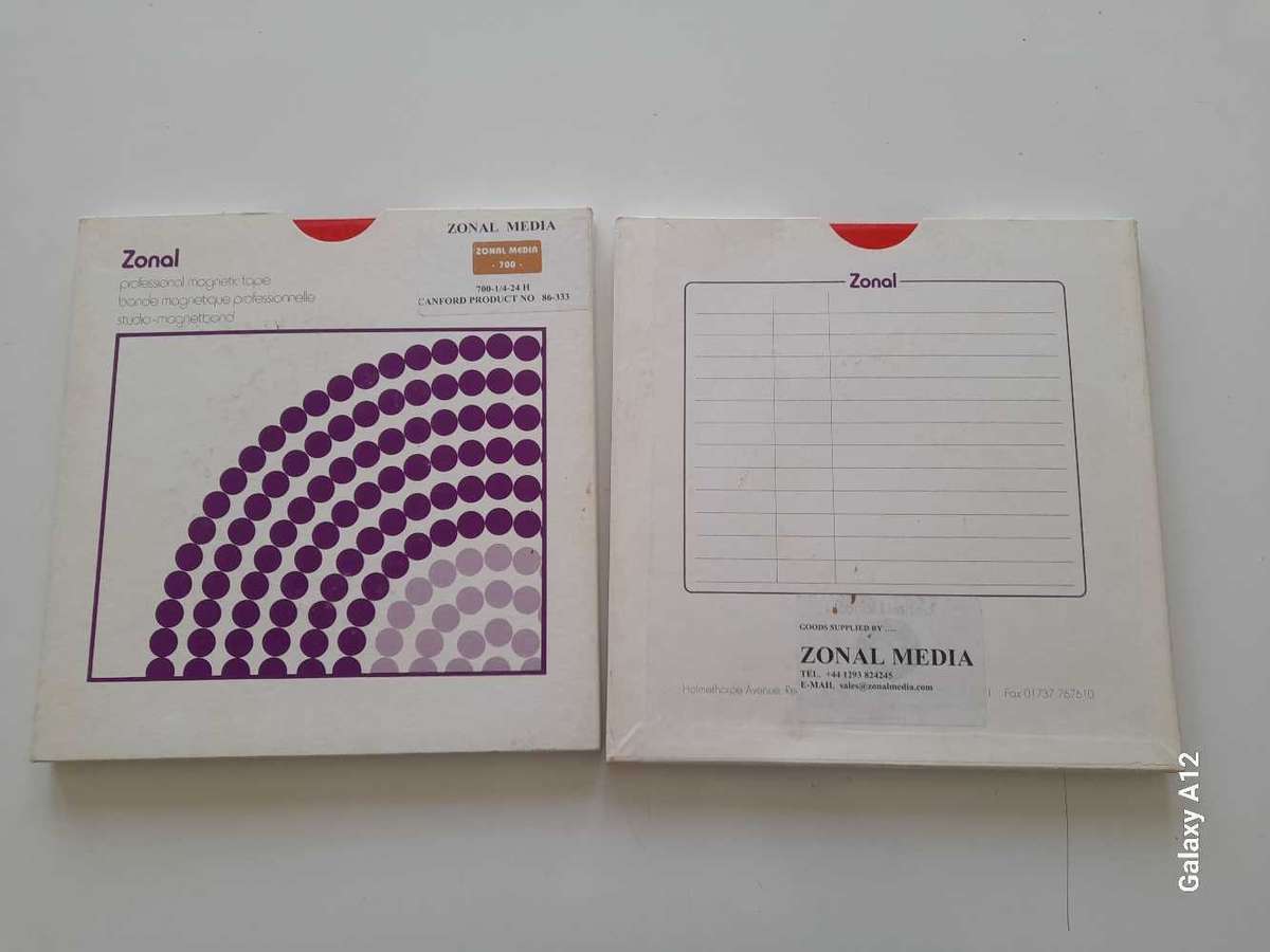 Zonal Media 700 1/4 inch Professinal Analog Recording Tape NOS