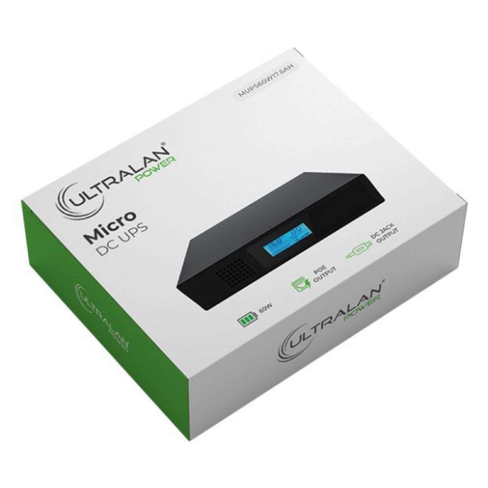 UltraLAN Mini UPS (DC & PoE) - 60W 17.6AH