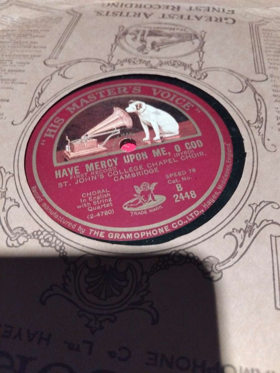 VINTAGE "HIS MASTER'S VOICE" 10 INCH VINYL RECORDS. ( TOTAL OF 11 )