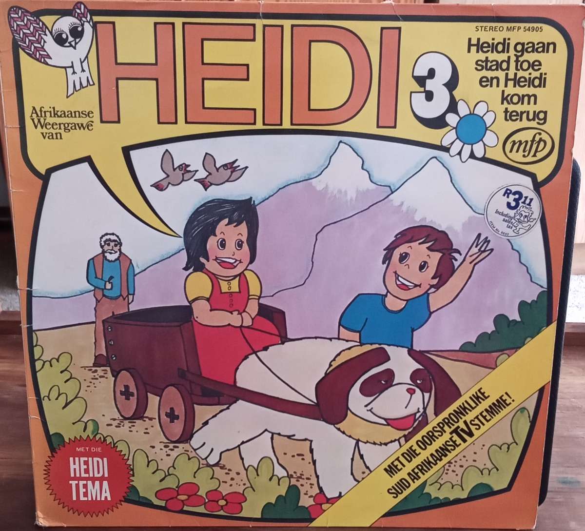 HEIDI 3 LP VINYL RECORD STEREO. AFRIKAANS