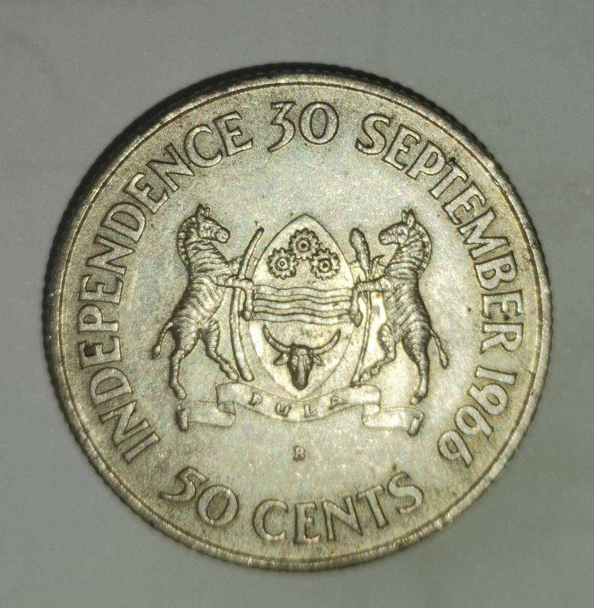1966 Botswana 50 cents