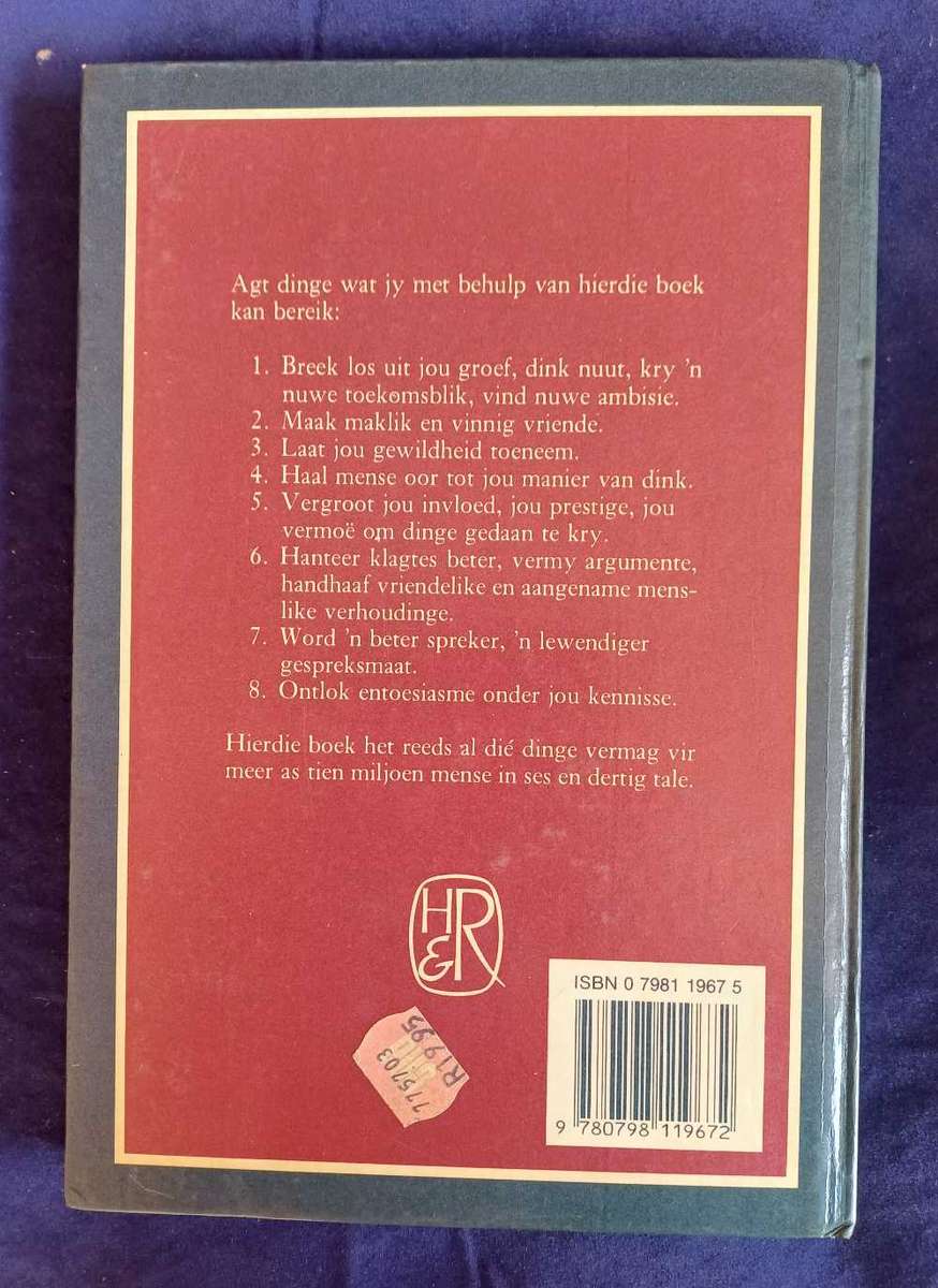 Hoe om vriende te wen en mense te beinvloed deur Dale Carnegie