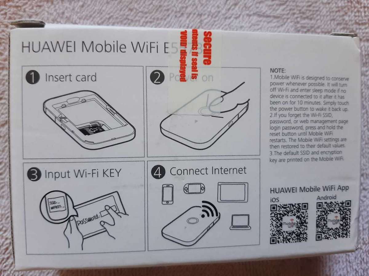 HUAWEI E5573 Mobile WiFi 3G / 4G (LTE) Router