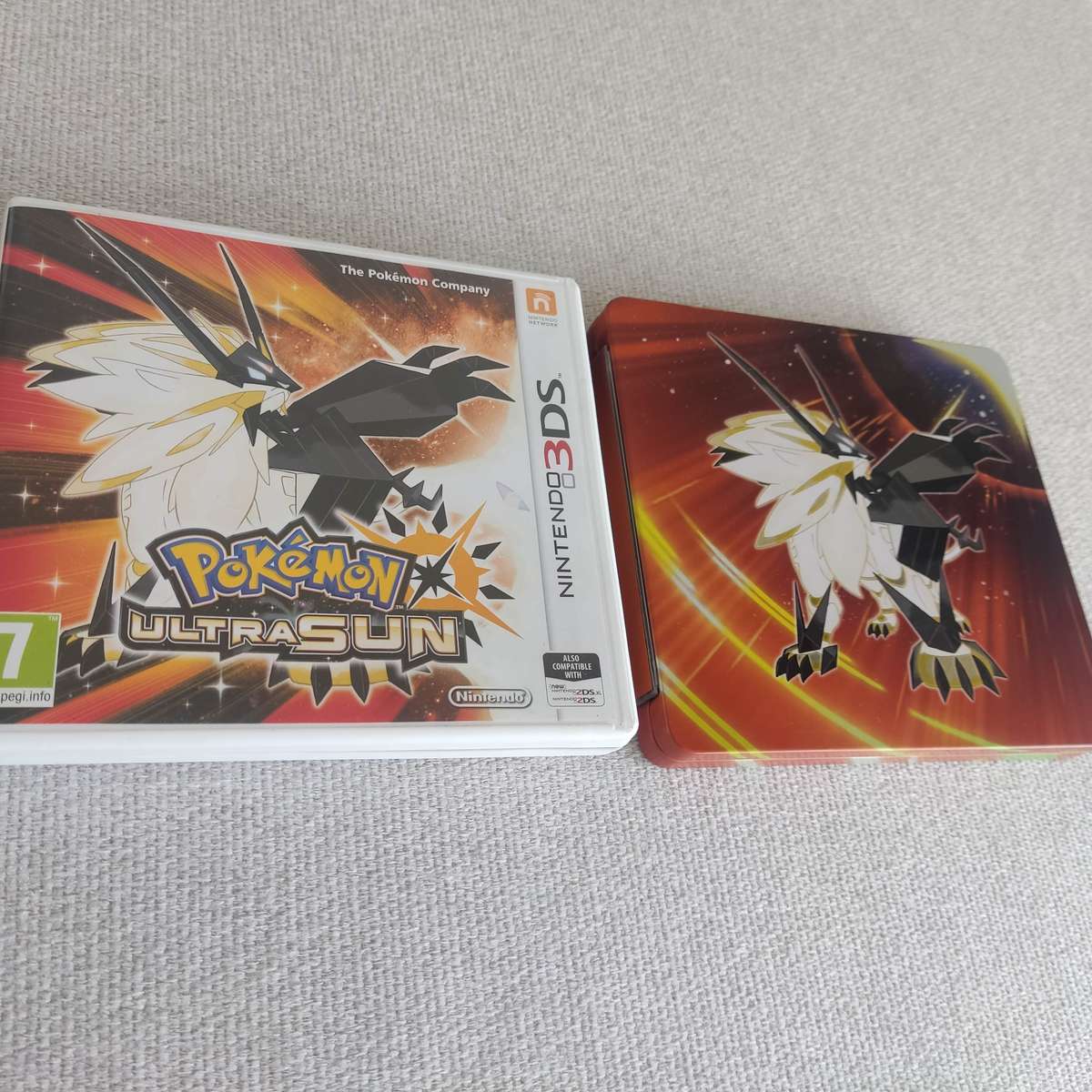 Pokémon Ultra Sun Nintendo 3ds plus steelbook