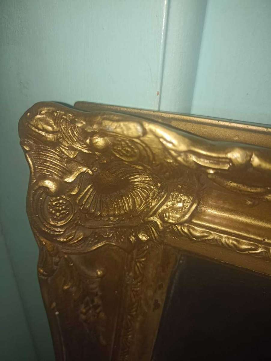 Patterned Gilded Vintage Mirror