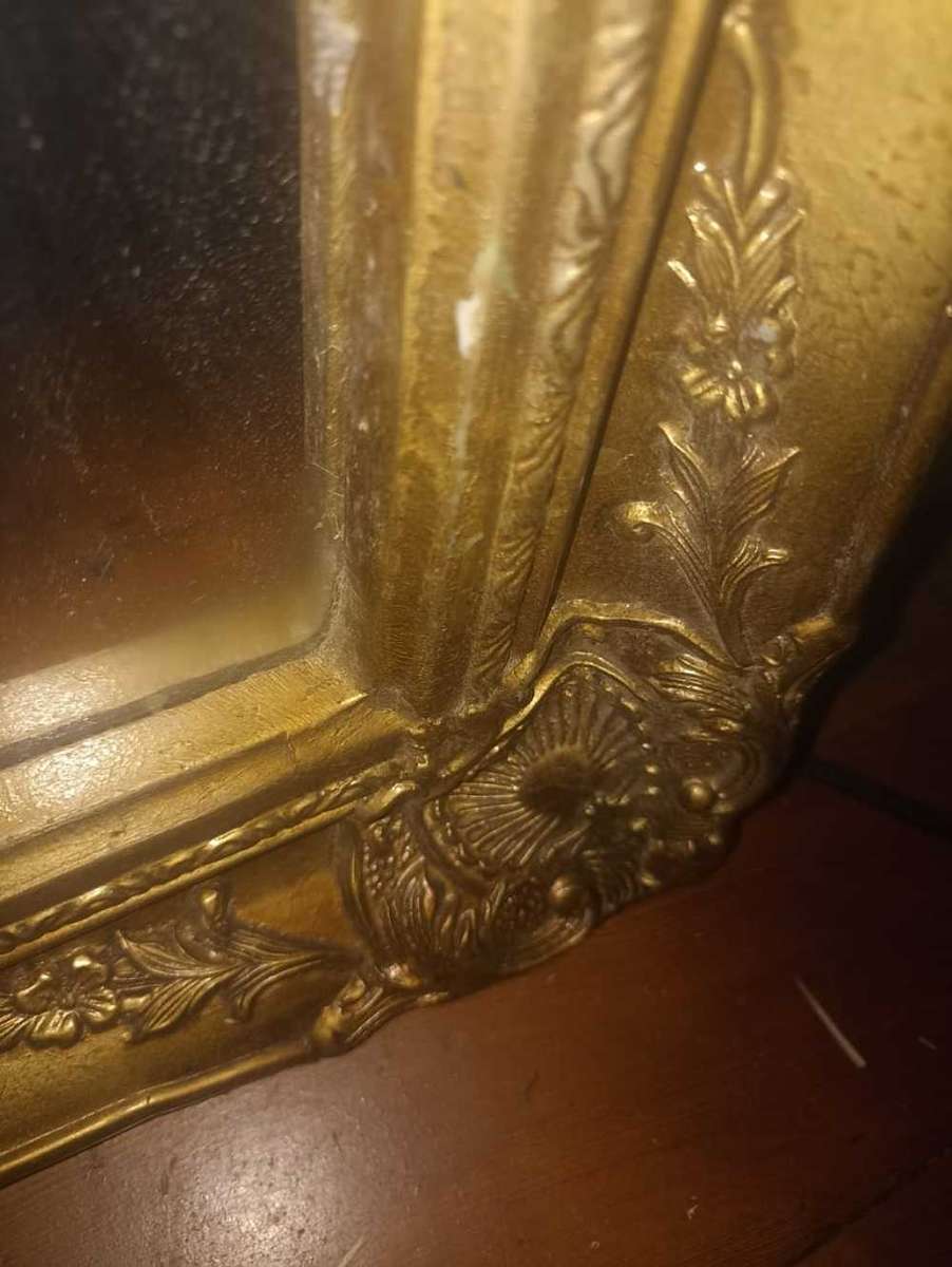 Patterned Gilded Vintage Mirror