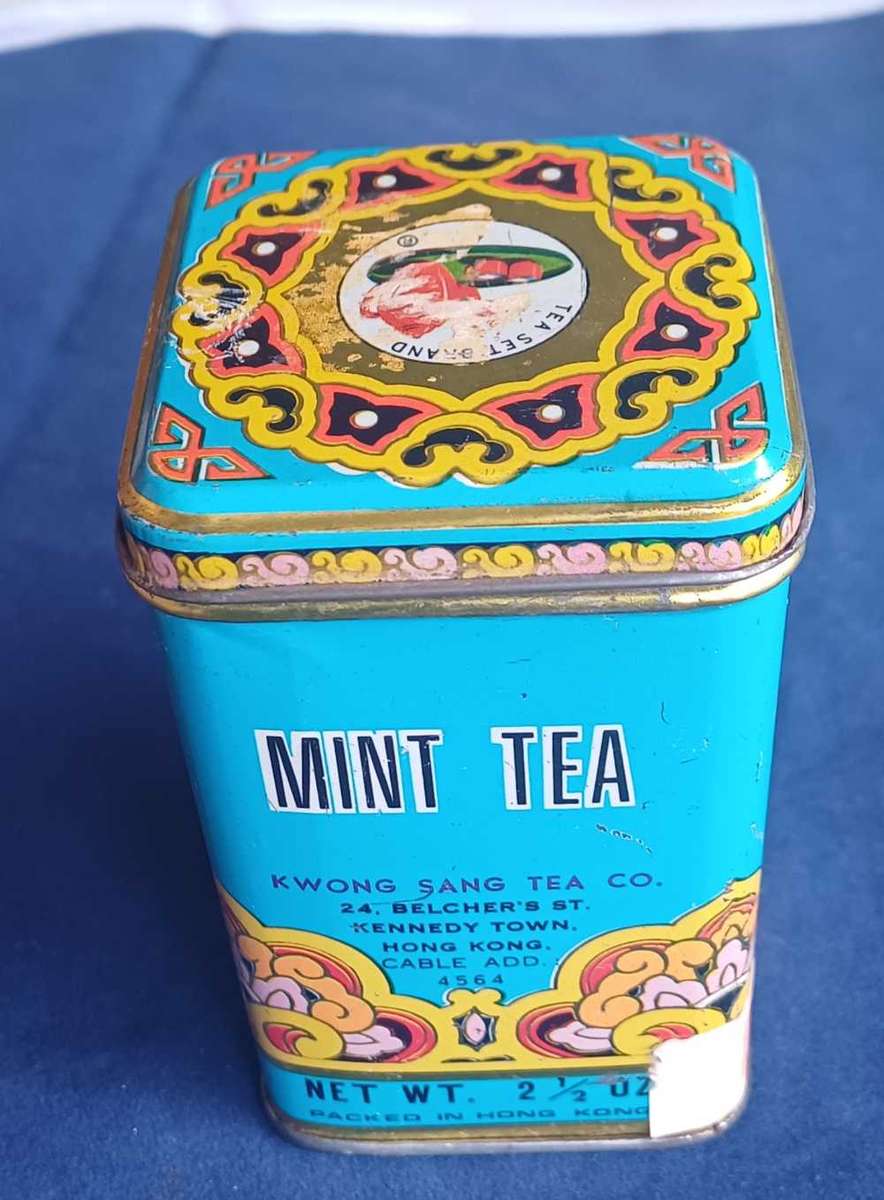Mint tea tin