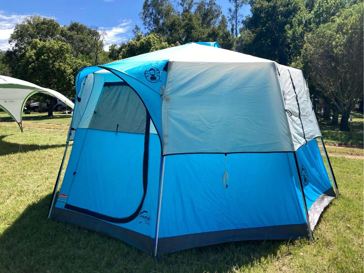 Coleman Octagon 98 Tent with half flysheet