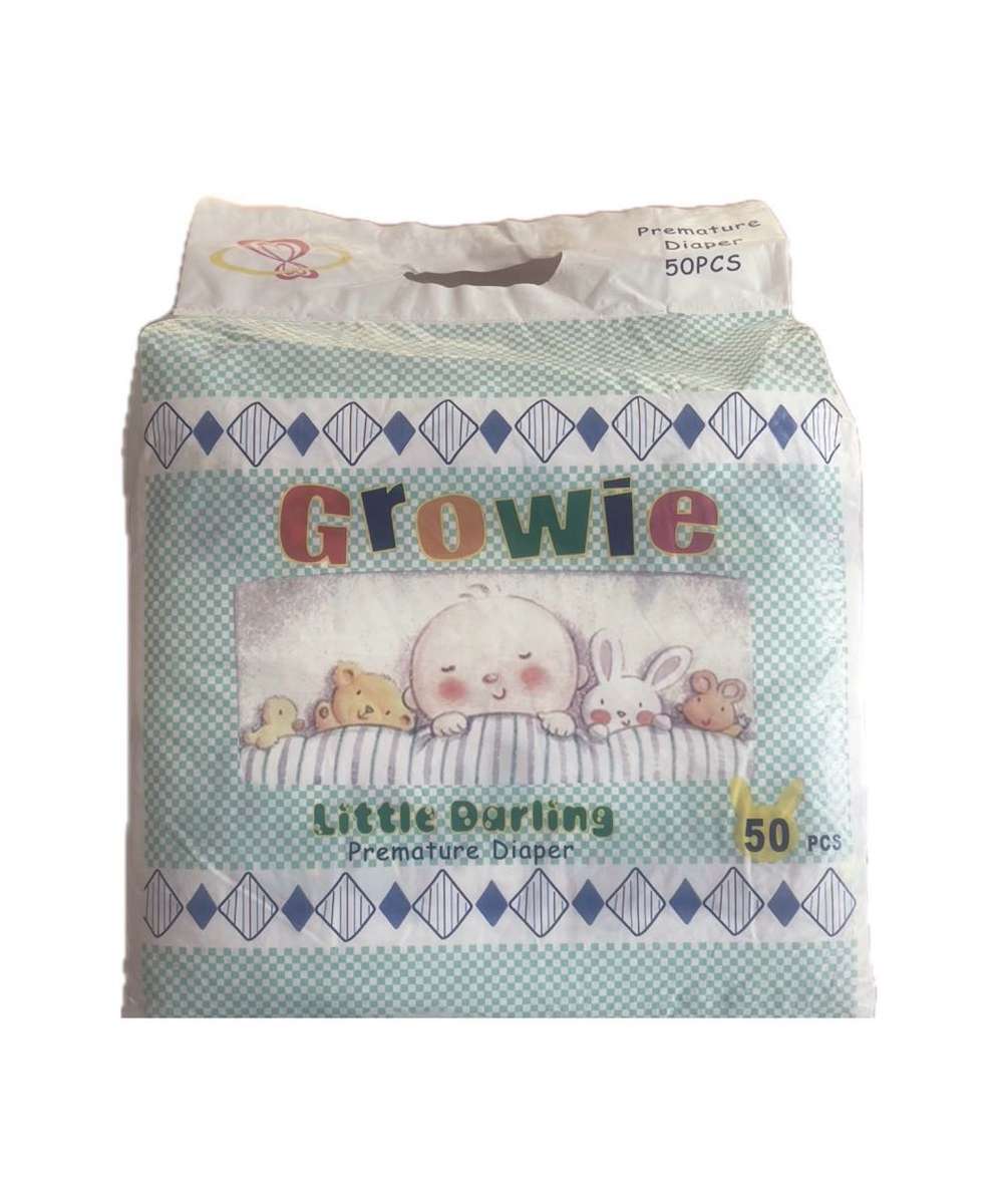 Growie Soft Premature Diaper Nappies 50 pcs