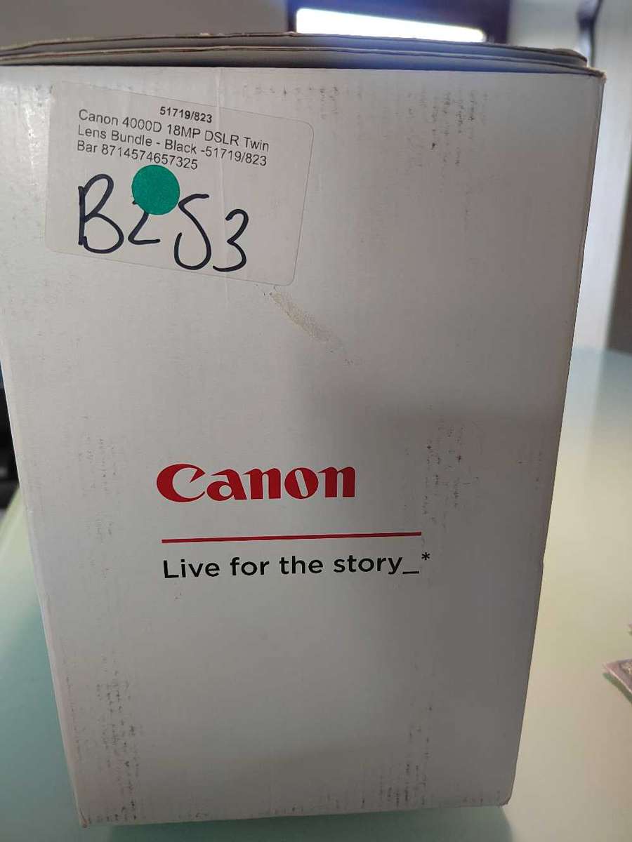 Canon 4000D DSLR Twin Lens Camera Kit