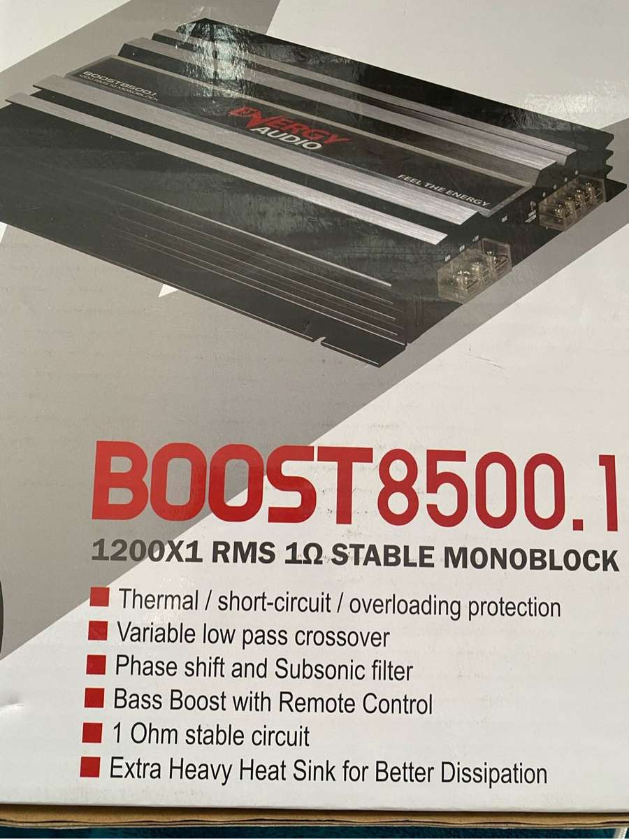 Energy Audio BOOST8500.1 1200W RMS Monoblock Amplifier
