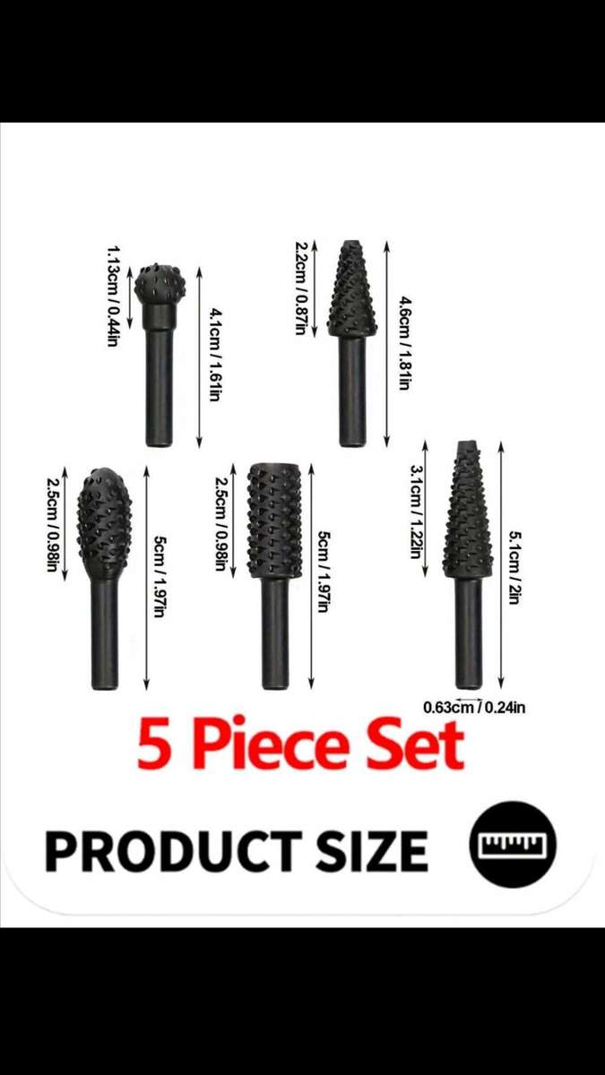 6pc rotary tool engrave, carve and grinding