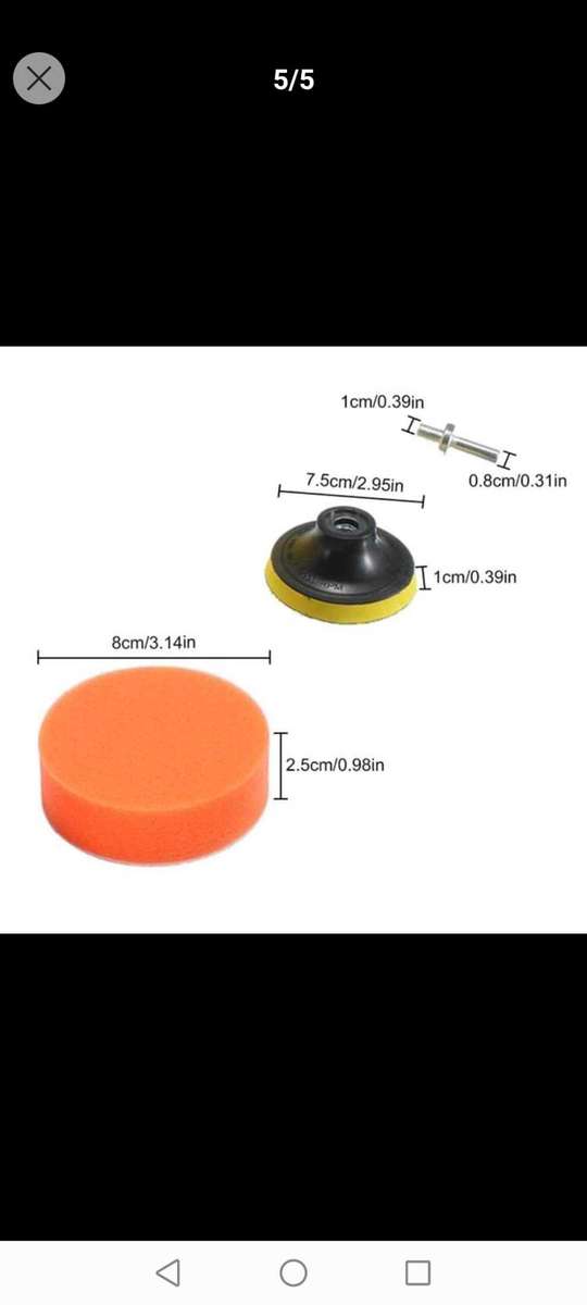 11pcs 3-inch Car Polishing Kit, Sponge Disc Set