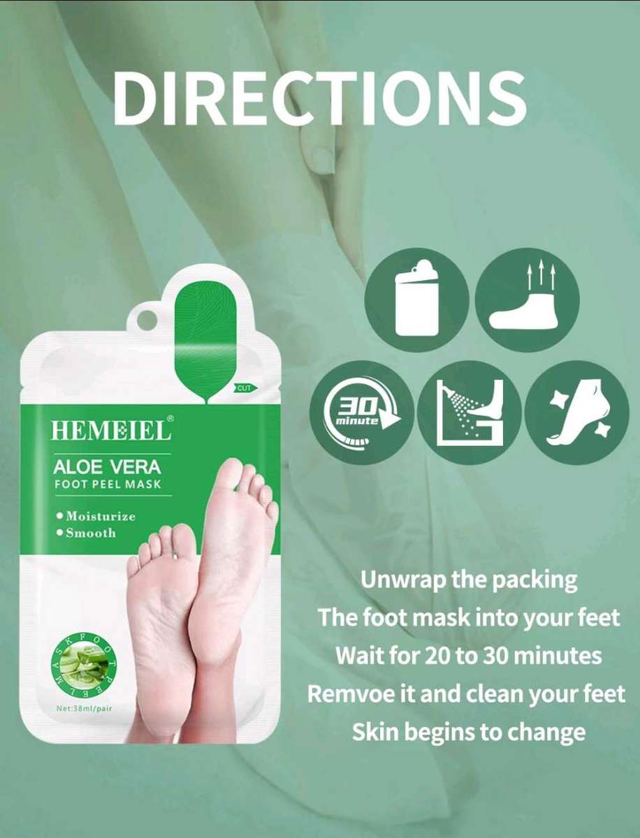 Foot PEEL MASK aloe vera Scent