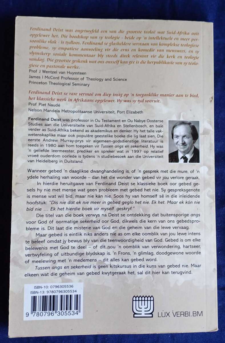 Tussen angs en sekerheid deur Ferdinand Deist