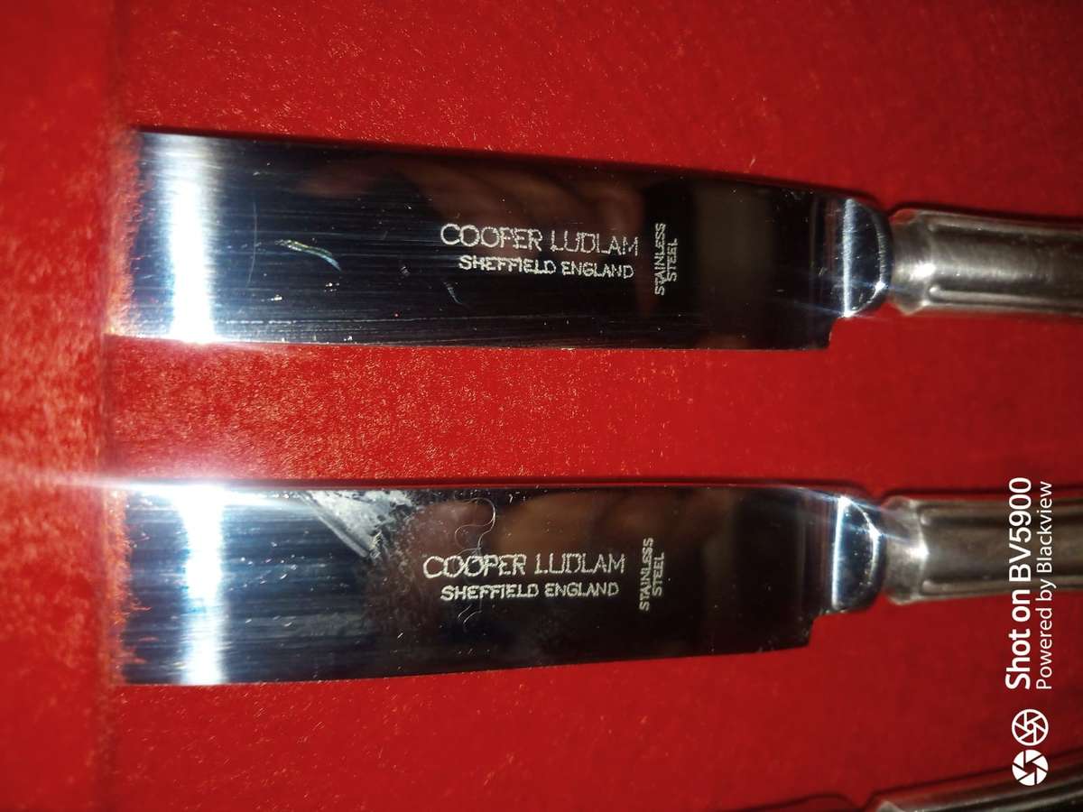 Cutlery set Cooper Ludlam made in England