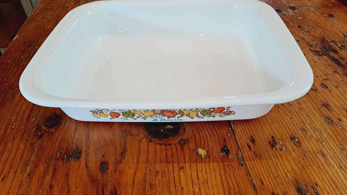 Corningware Le Romarin Spice of LIfe - roasting dish/pan - A-21 - very good condition
