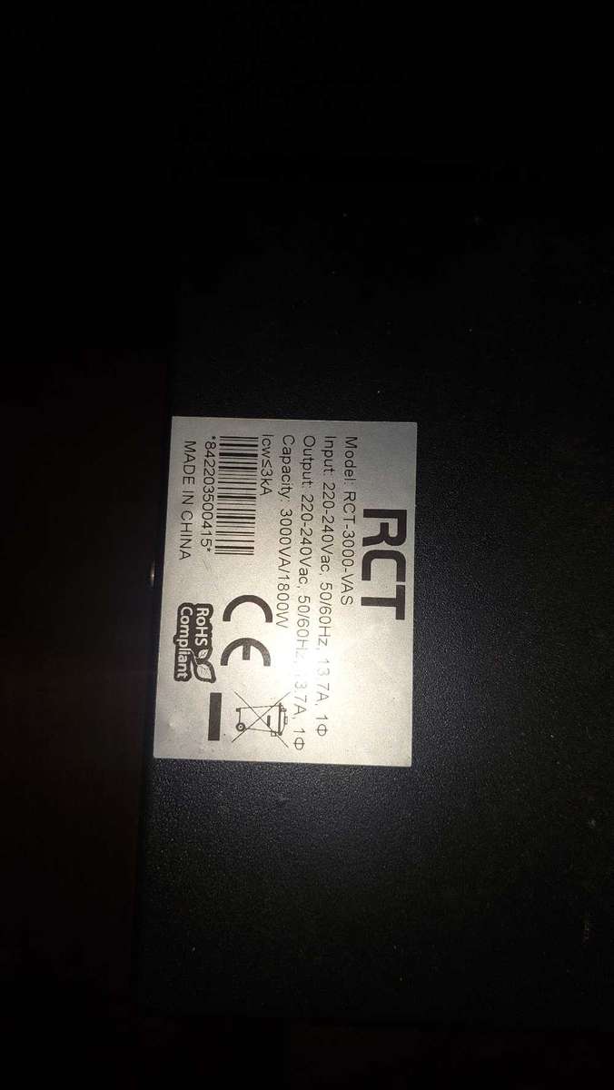 RCT 3000va /1800w UPS