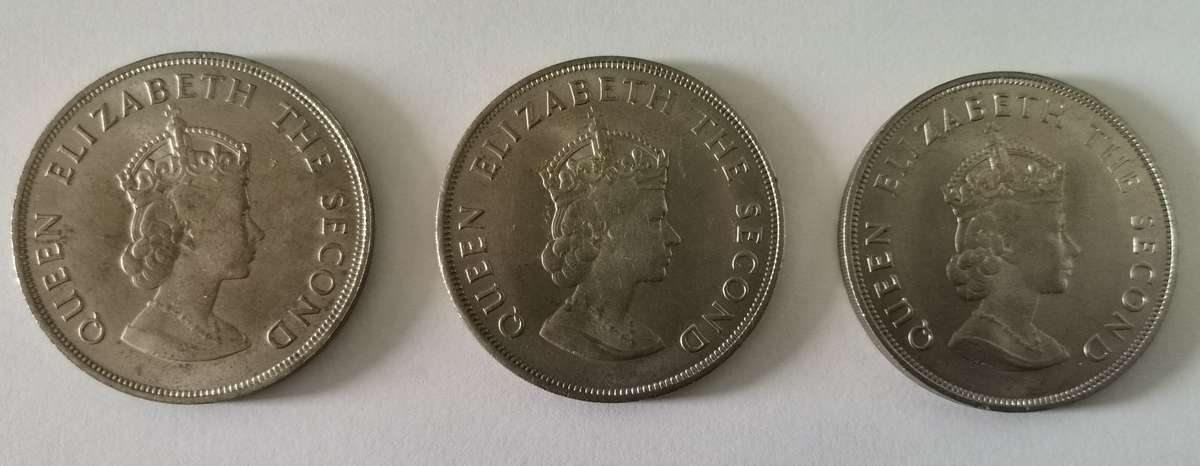 3 x 1966 Jersey 5 Shillings