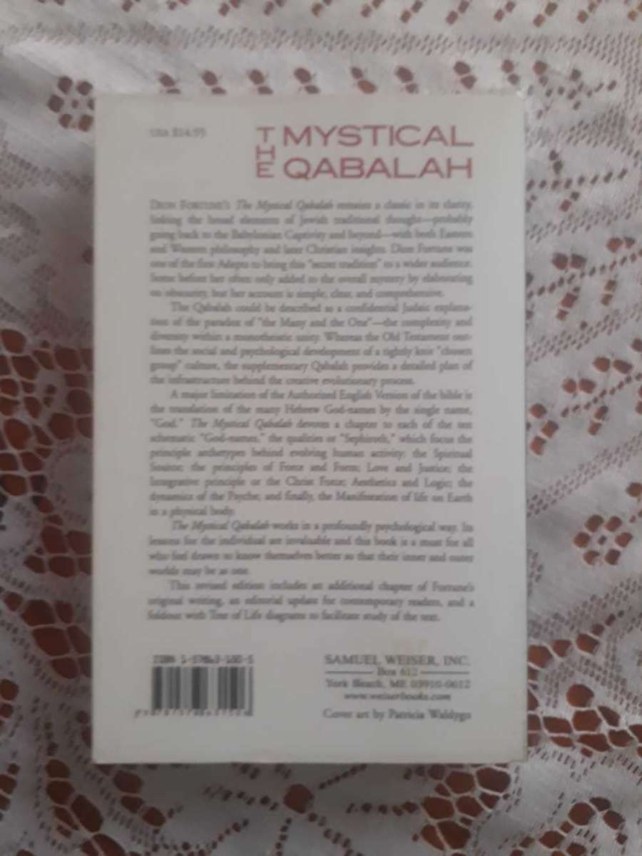 DION FORTUNE - THE MYSTICAL QABALAH - NEW EDITION FEATURES ADDITIONAL TEXT BY DION FORTUNE