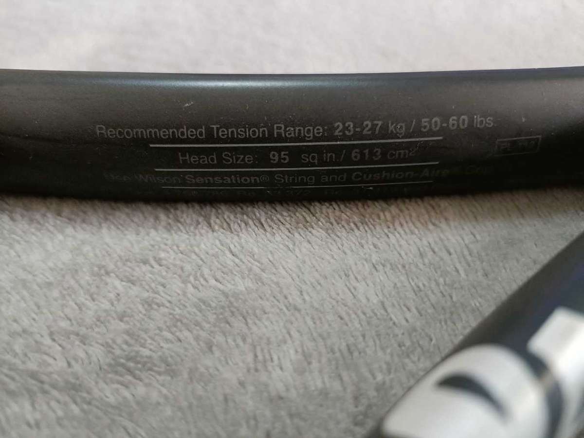 Wilson Hyper Hammer Carbon Professional Tennis Racket,  Excellent Condition