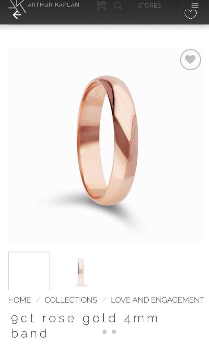 9ct Rose Gold Wedding Ring