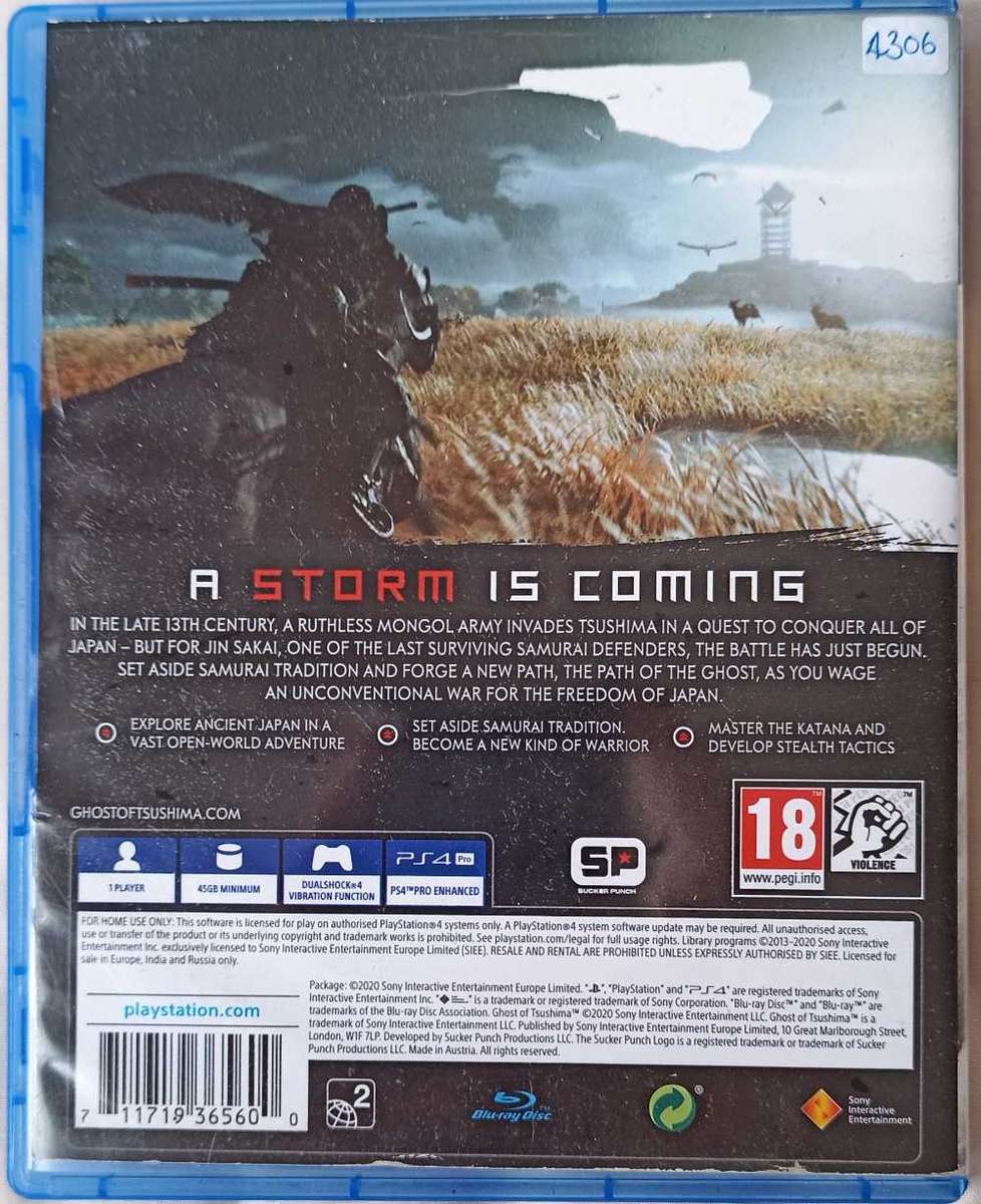 Ghost of Tsushima for PS4 (CIB)
