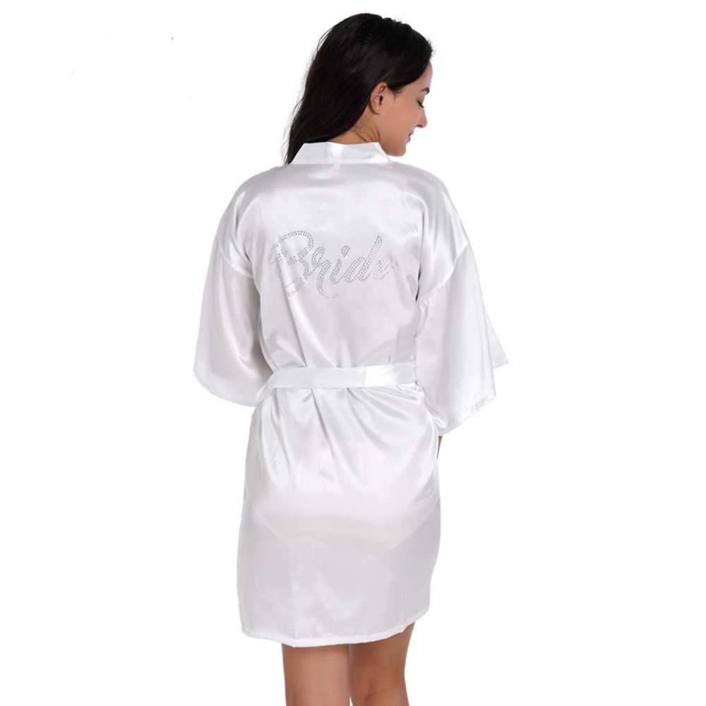 satin gown bride robe