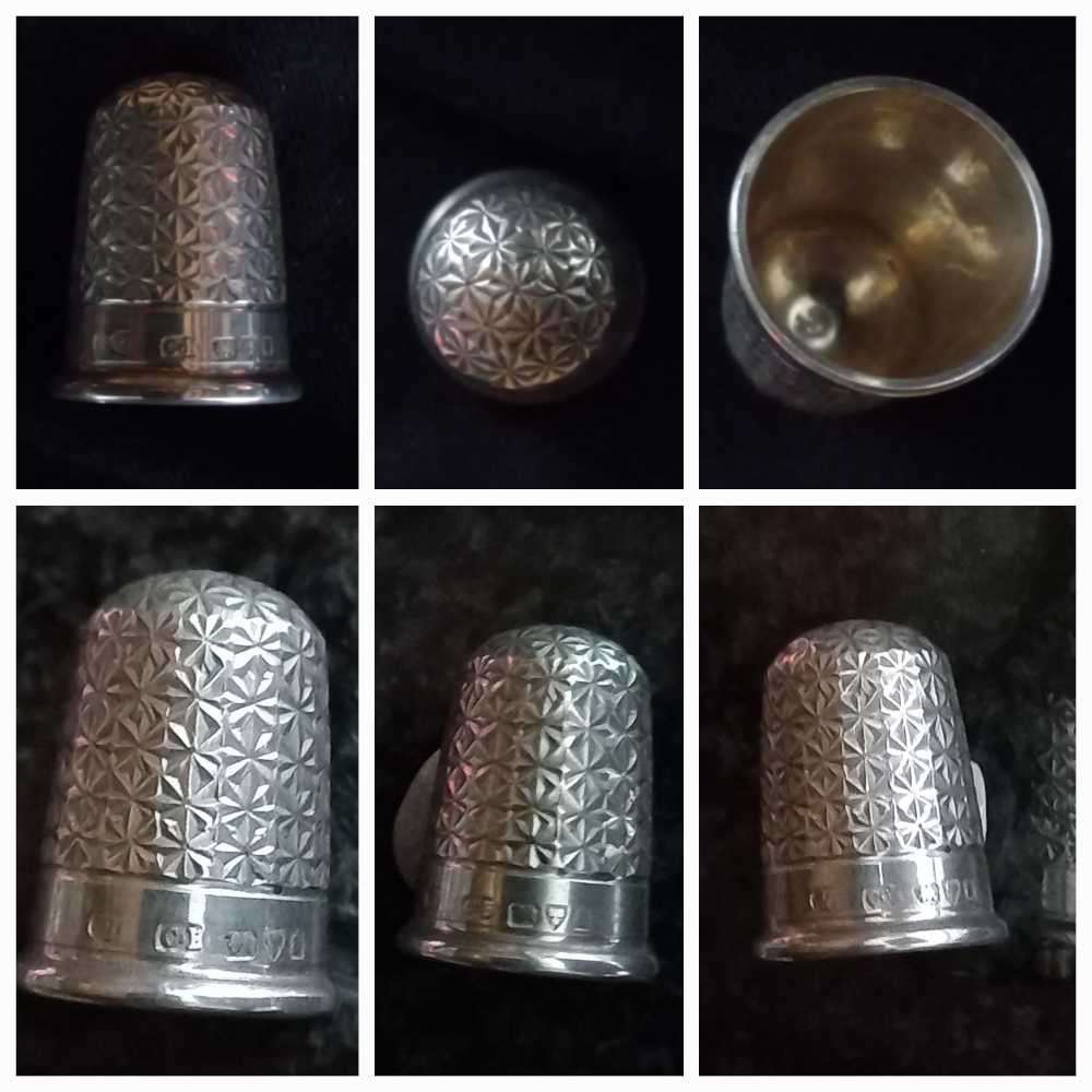 Vintage metal/silver thimbles